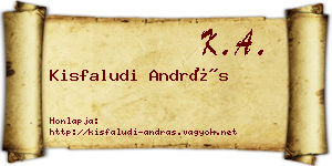 Kisfaludi András névjegykártya